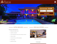 Tablet Screenshot of countyinn.com